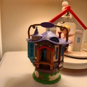 Purple and Blue Miniature House Ornament